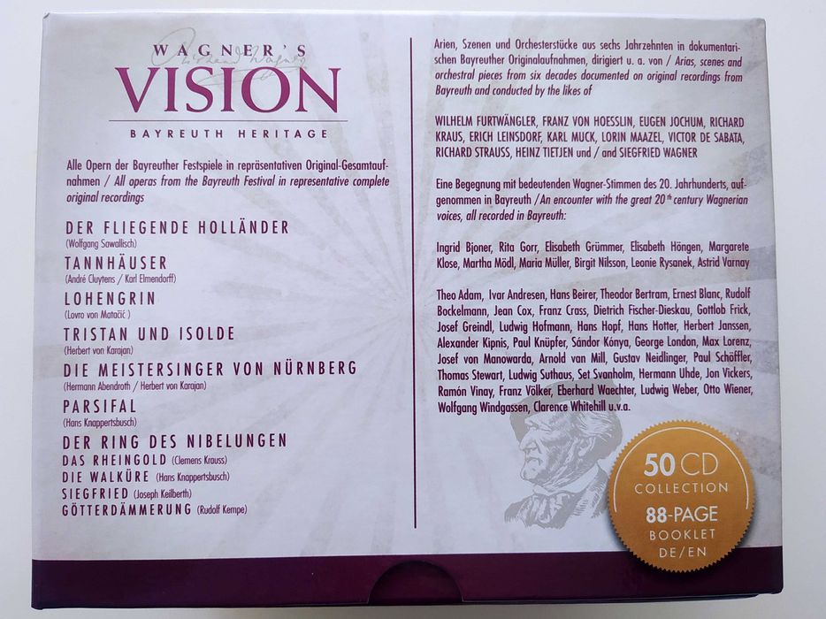 Wagner's Vision - Bayreuth Heritage (50 CD) 10 Óperas de Wagner