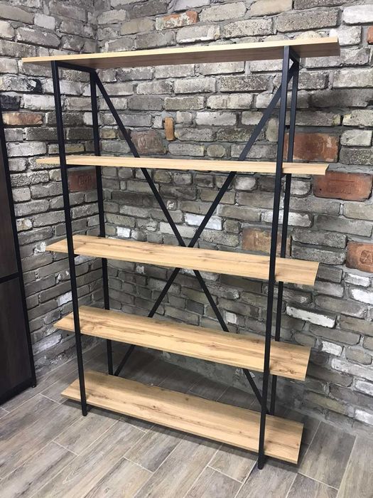 Стелаж лофт. Торгове обладнання. Стелажі на замовлення. Меблі