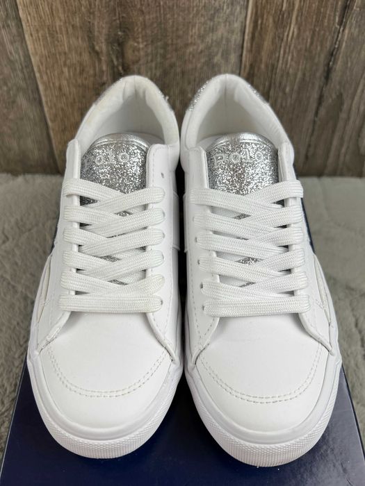 Buty damskie białe trampki Polo Ralph Lauren Rayley 35