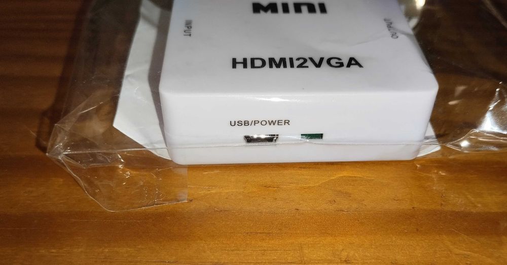 Conversor HDMI para VGA - Novo e Lacrado