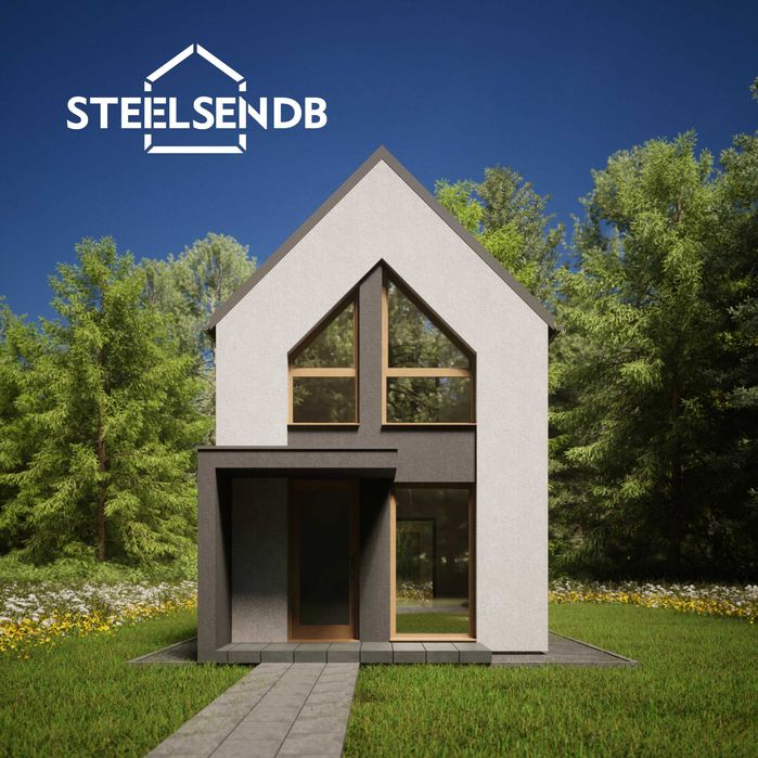 Domek całoroczny STODOŁA 47,4m2 na konstrukcji stalowej