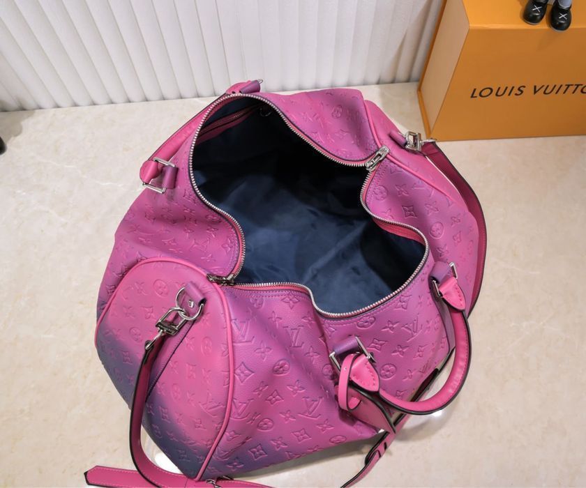 Louis Vuitton Keepall сумка розовая спортивная женская унисекс