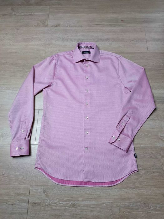 Wzorzysta koszula długi rękaw kołnierzyk guziki 'Matinique' S