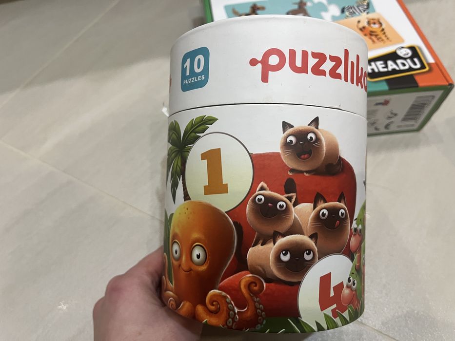 Пазли puzzlika, розвиваючі пазли на логіку, lego duplo, Headu logic,