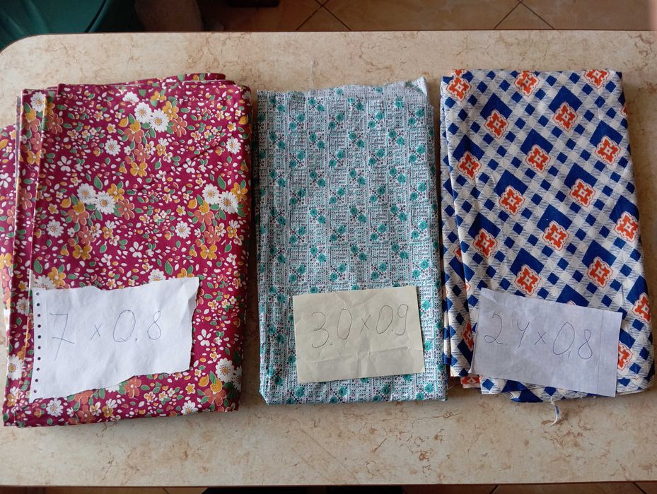 Продам отрезы ткани