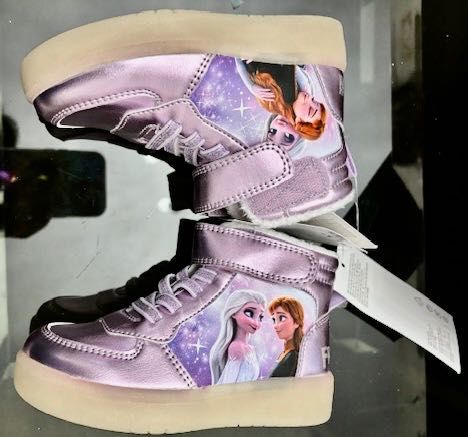 Buty Elza, Elsa, Kraina Lodu, Frozen, diody, świecące led NOWE 26