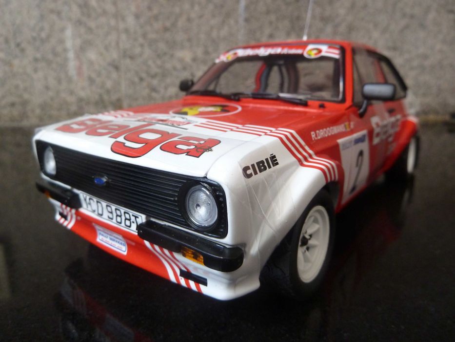 Rare 1:18 SunStar, Ford Escort RS1800, Belga Team, Winner Rallye Skoda 1981