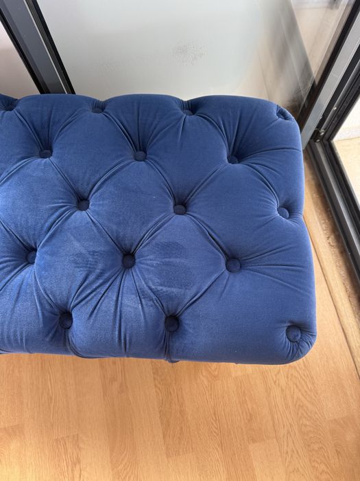 Poltrona azul como nova