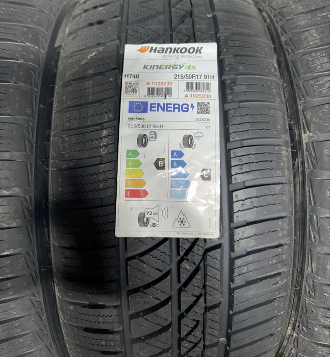2x 215/50r17 Hankook Kinergy 4s 91H 2023