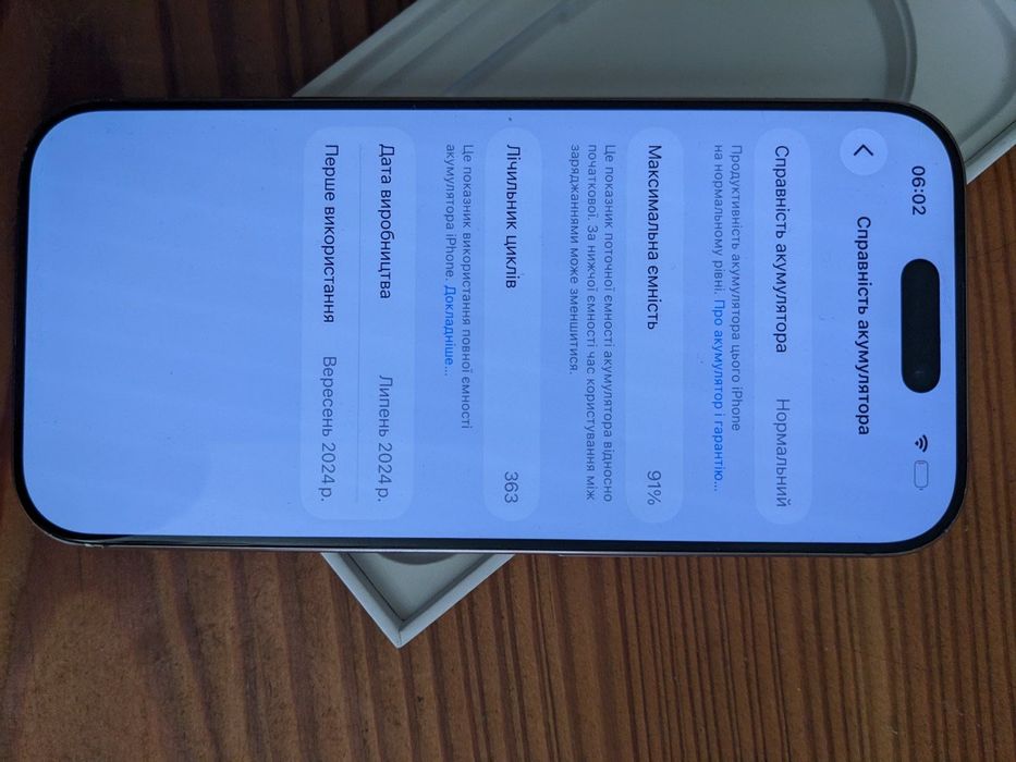 iPhone 16 Pro 256GB 91% батарея