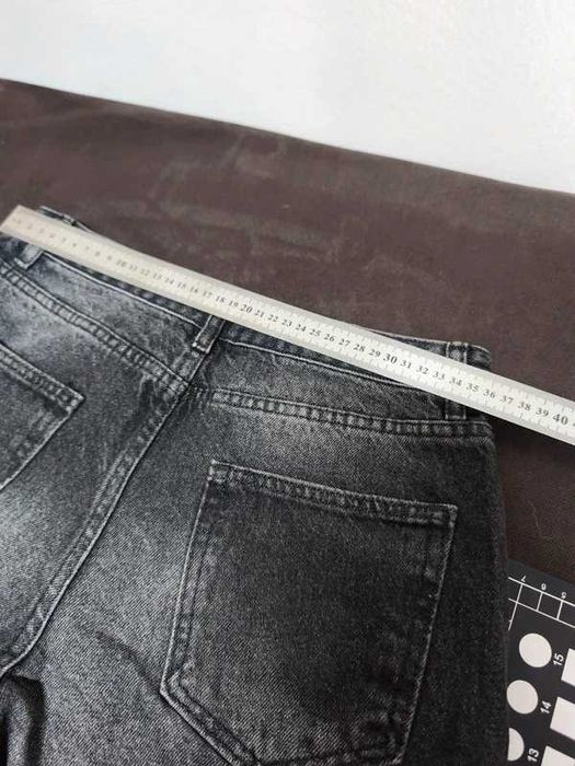 Jeansy damskie straight rozm. 36 szare – nowe