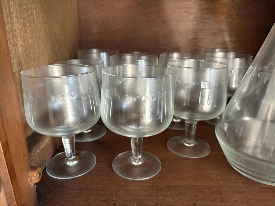 Conjunto de copos vintage