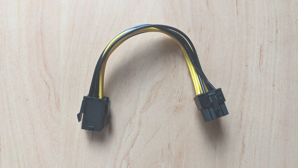 Перехідник для відеокарти PCIe 6pin to 8pin