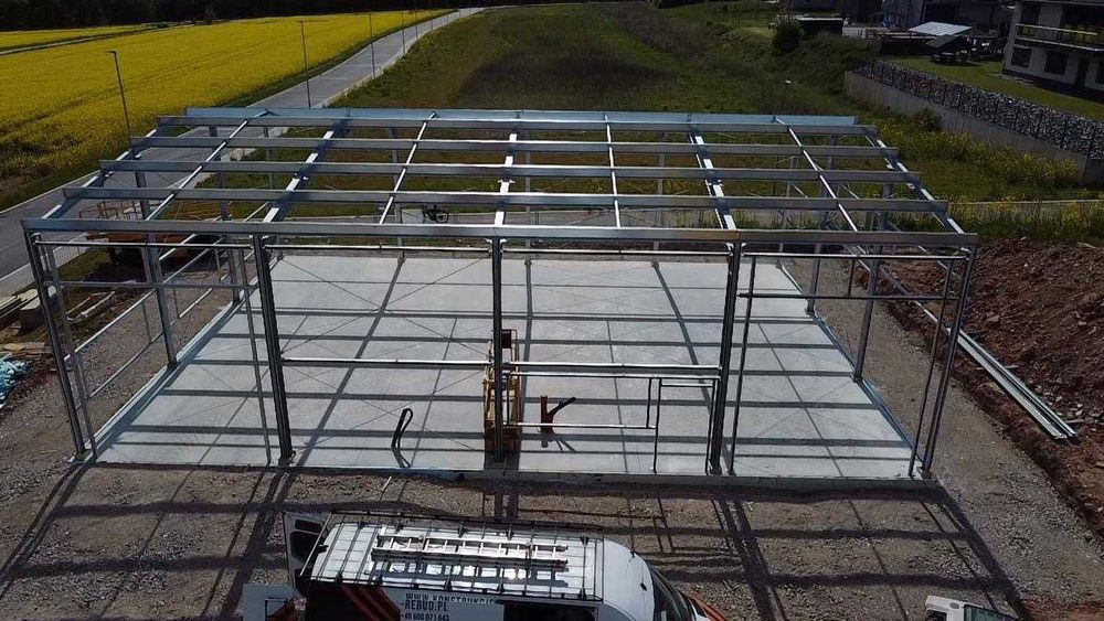 Re-Bud 300m2 hala stalowa, magazyn, warsztat samochodowy, konstrukcja