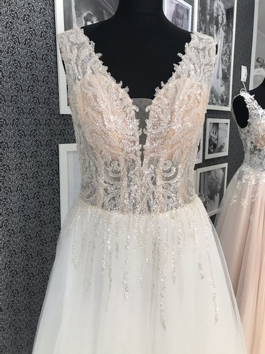 Suknia ślubna Glamour Złota A