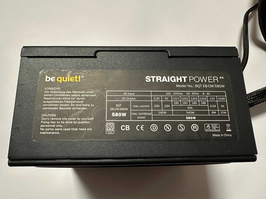 Блок питания be quiet! STRAIGHT POWER 580W
