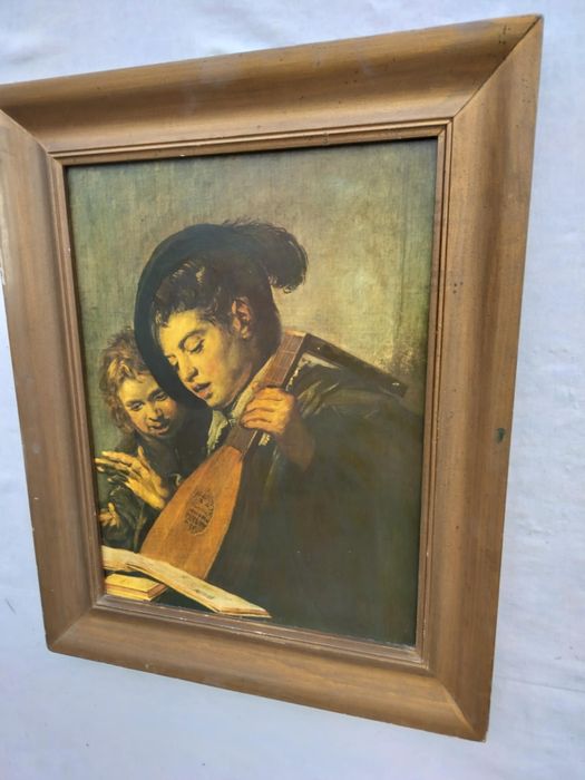 Franz Hals śpiewający chłopcy obraz reprodukcja na dykcie  .