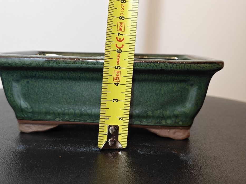 Vaso para bonsai em verde