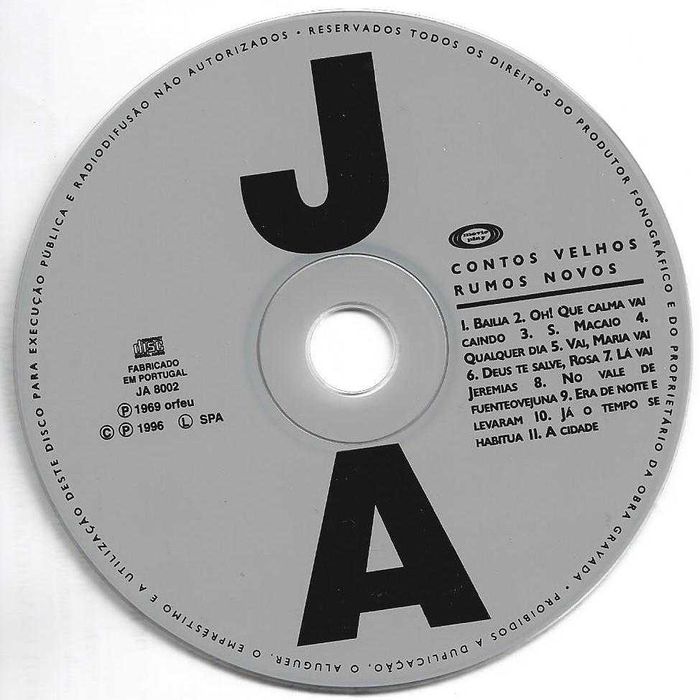 José Afonso	- - - - -		Contos Velhos, Rumos Novos	- - - - -	CD