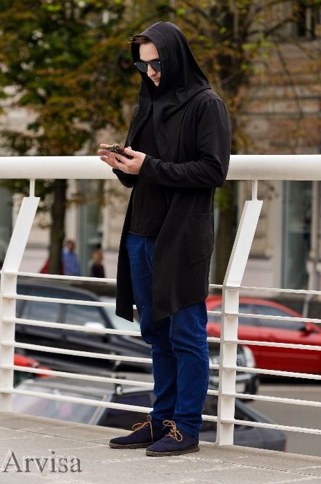 Мантия . Накидка. Мантия с капюшоном Кардиган Мантия XS-XXL