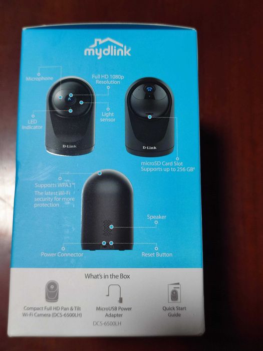 Câmara D-Link DCS-6500LH Compact Full HD Pan & Tilt Wi-Fi