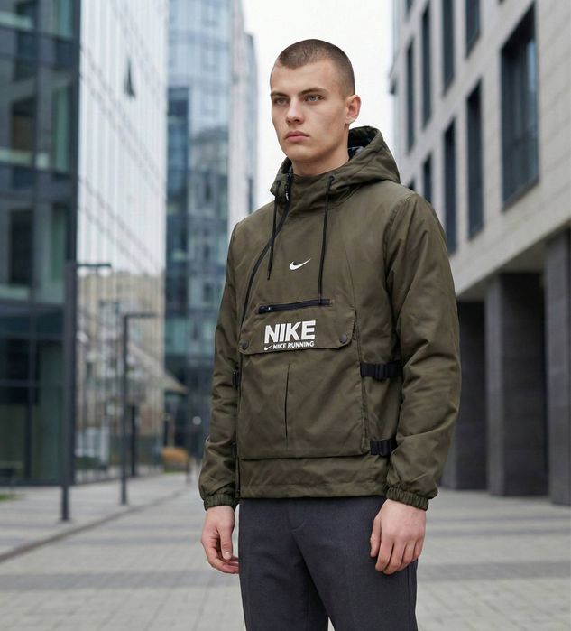 Чоловіча легка вітровка, Nike з капюшоном, осінь весна, S-XXL