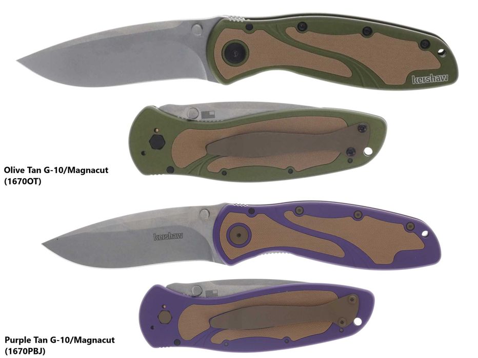 Ніж KERSHAW Blur Assisted (S30V, Magnaсut, Damascus)
