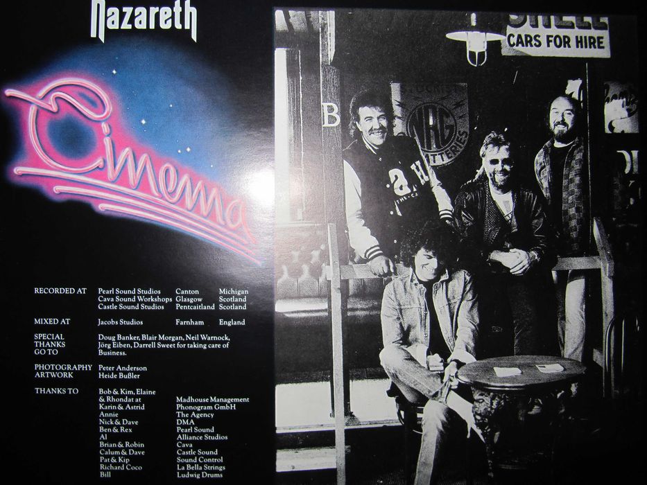 NAZARETH - Cinema - 1986 *Оригінал - Ідеальний стан (NM/NM)