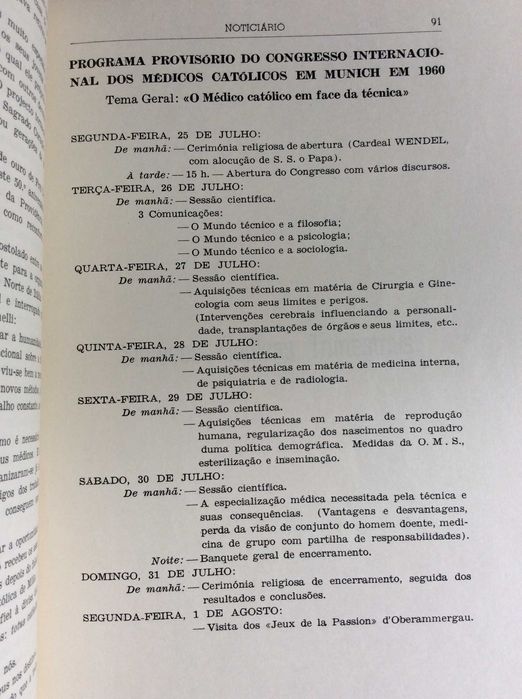 Acção Médica. Ano 1959. Ver sumário