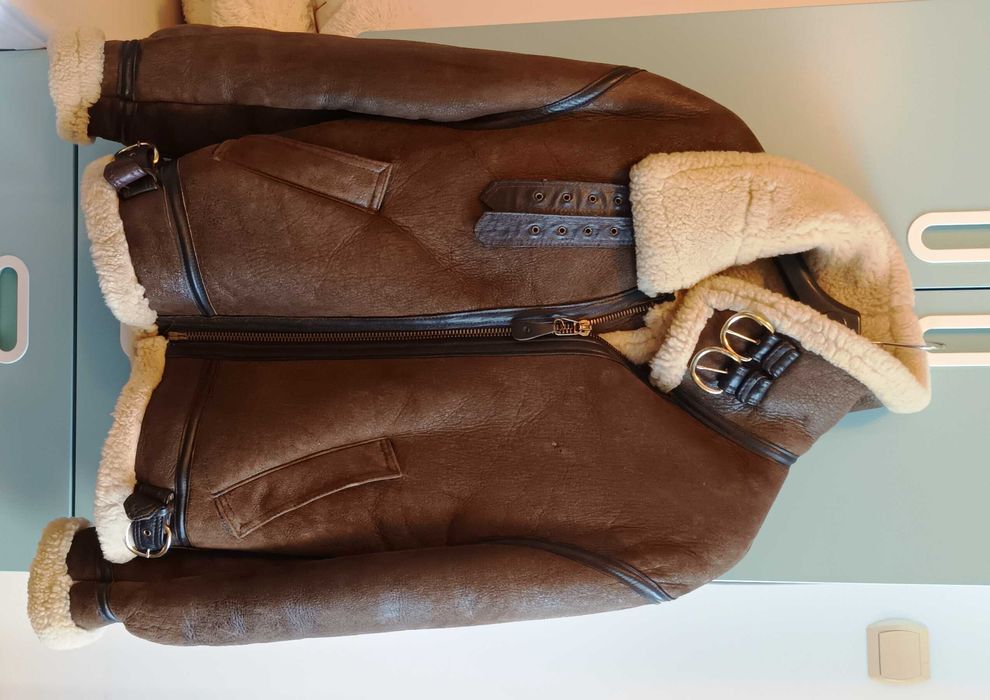 Kurtka kożuch pilotka motocyklowa USA L/XL