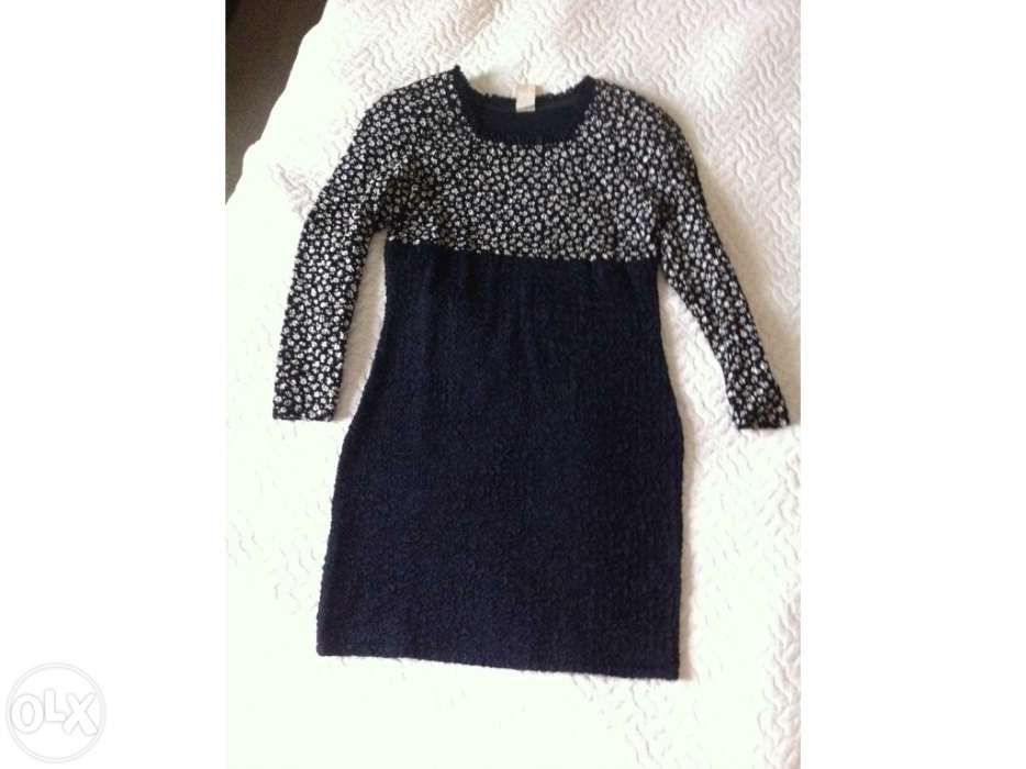 Vestido de cerimónia preto e branco