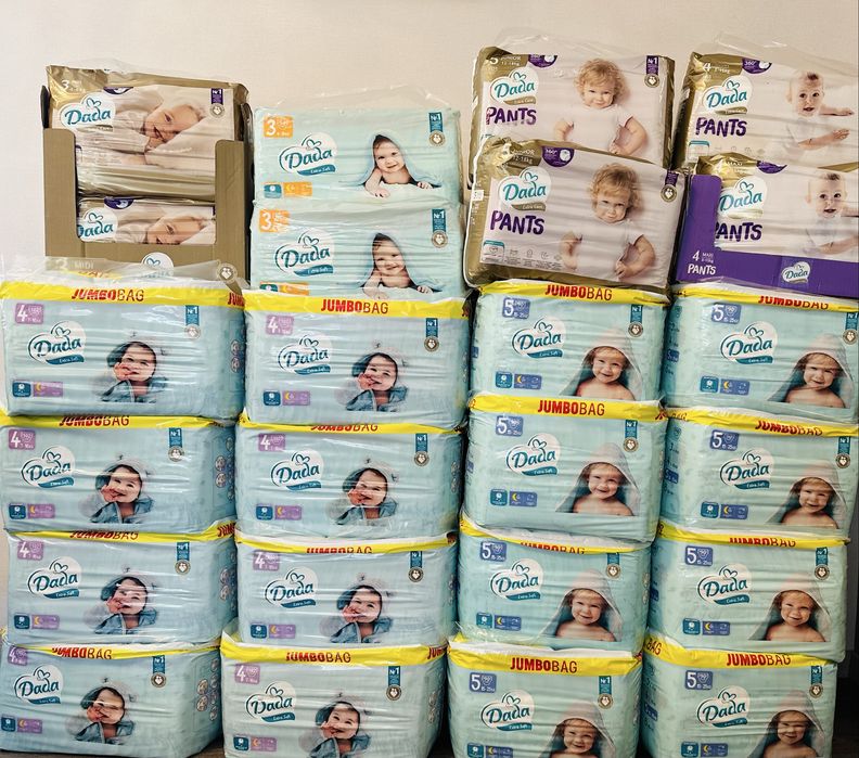 Акція!Памперс dada jumbo bag extra soft extra care підгузки памперси