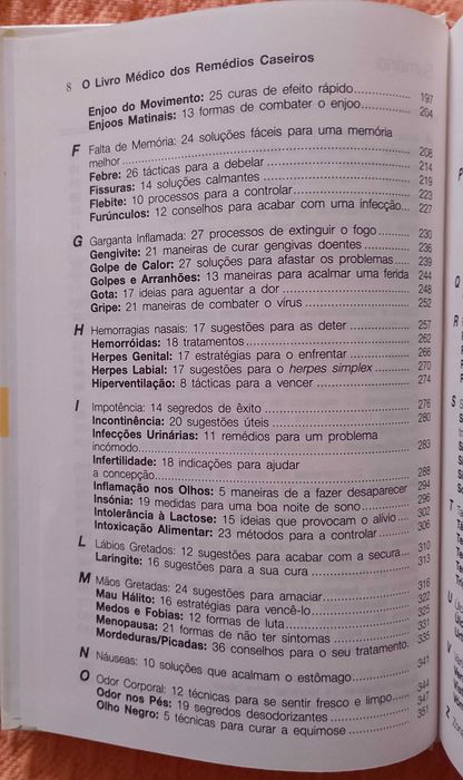 O livro médico dos remédios caseiros, Vários