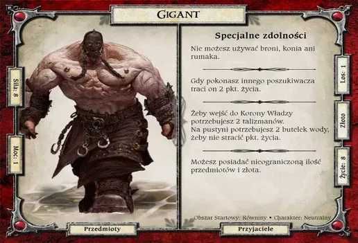 90 kart poszukiwaczy do gry Talisman (Magia i miecz)