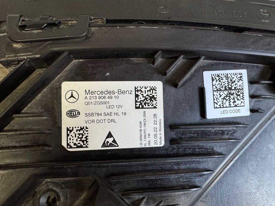 Фара ліва a2139064910 Full led Mercedes рестайл E-class W213 НАЯВНІСТЬ