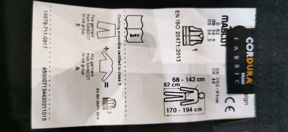 Spodnie MASCOT Accel safe rozmiar 82C54