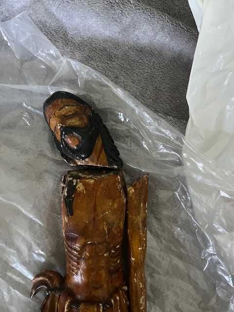 Cristo em madeira de 1800