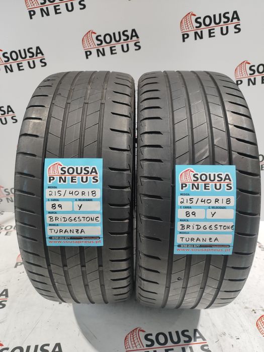 2 pneus 80% de piso 215-40R18 Bridgestone - Oferta dos Portes