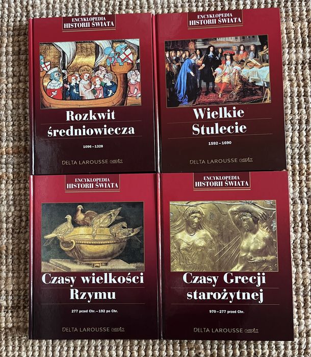 ,,Encyklopedia  Historii Świata” Zestaw 4 praktycznie nowych ksiązek!