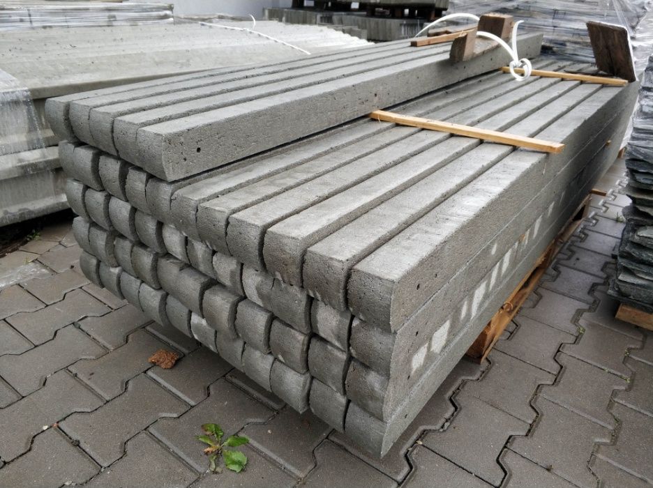 Słupek betonowy do sadu, siatki leśnej