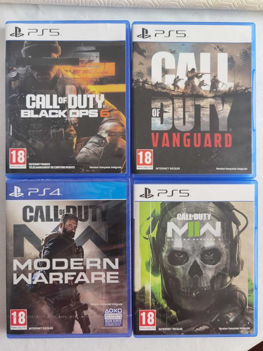Lote jogos Call of duty ps4/ps5 em excelente estado.