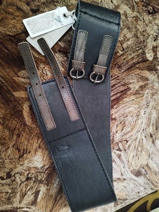 Gruby pas skórzany wysoki stan do taliowania Marlboro Valentino group