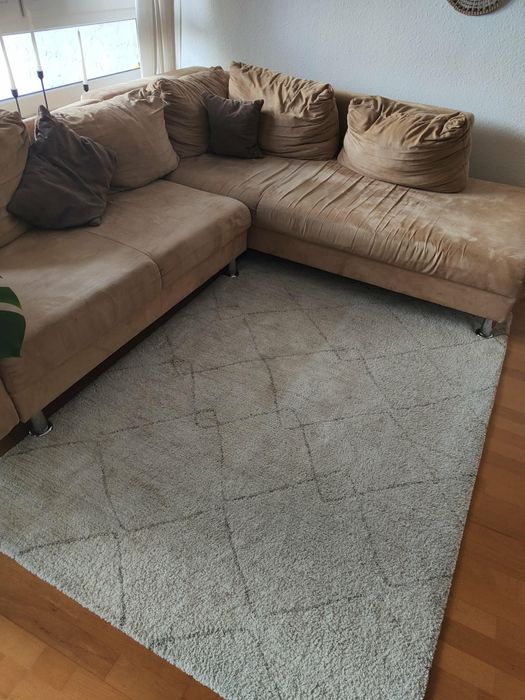 Dywan - TVERSTED IKEA z krótkim włosiem, beżowy, 133x195 cm