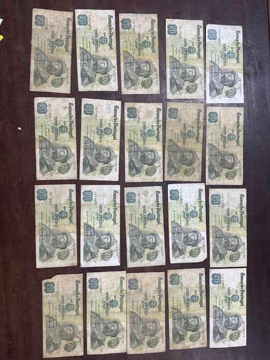 Notas 20 escudos