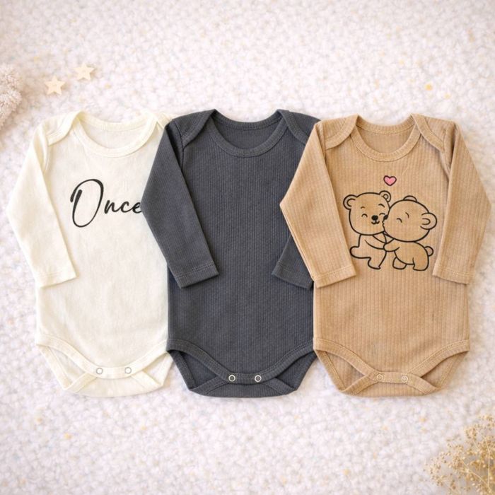 Детские бодики с длинным рукавом (набор)