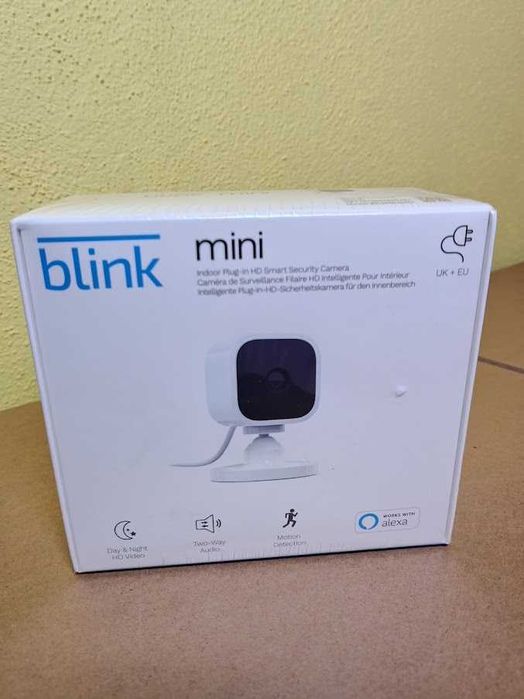 Câmara Vigilância Interior Blink Mini Amazon HD WiFi – Nova e Selada