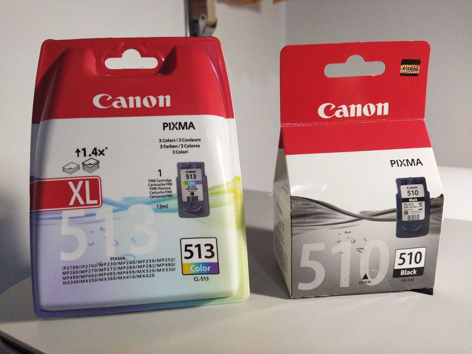 Tinteiros Canon 510 e 513 (XL) - impressora mp250