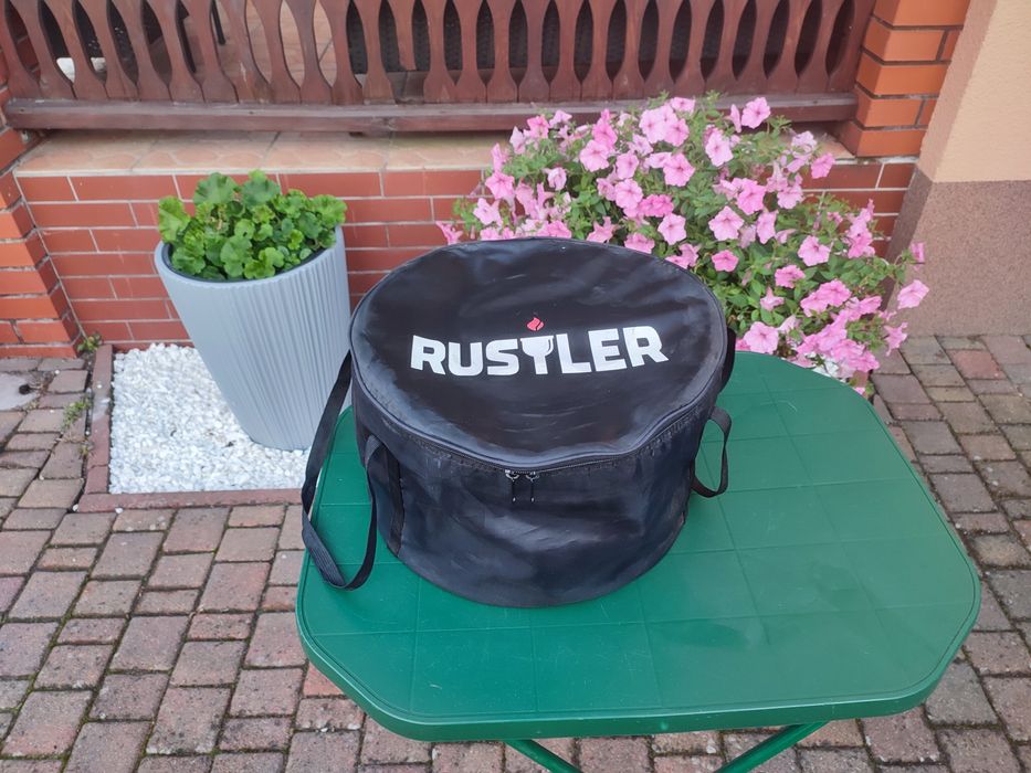 Grill bezdymny kempingowy na brykiet/węgiel