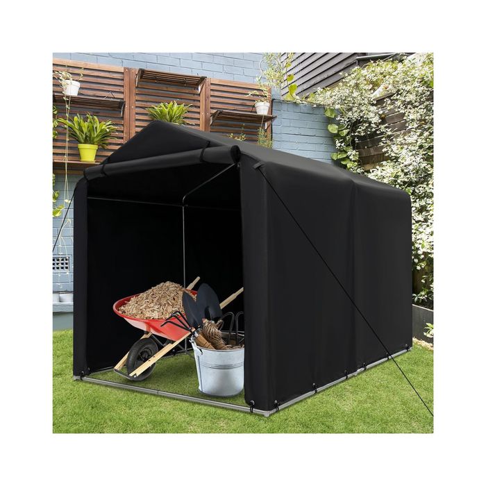 NAMIOT Garażowy 160x218 Domek na Narzędzia WODOSZCZELNY z RAMĄ Drzwi