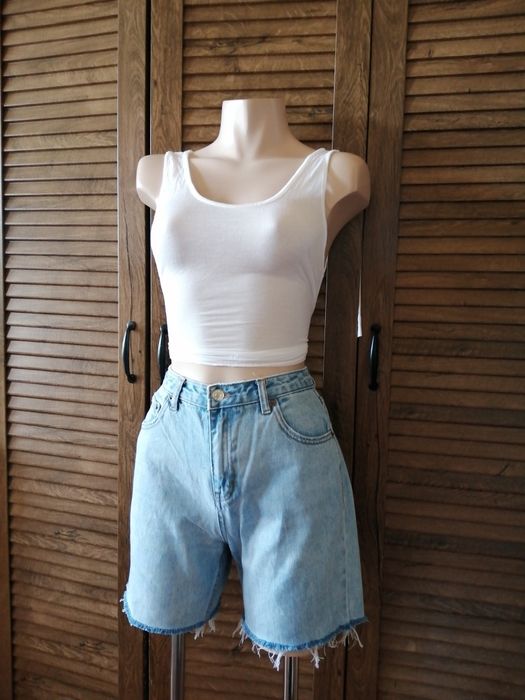 Pull & Bear блакитні джинсові шорти мом